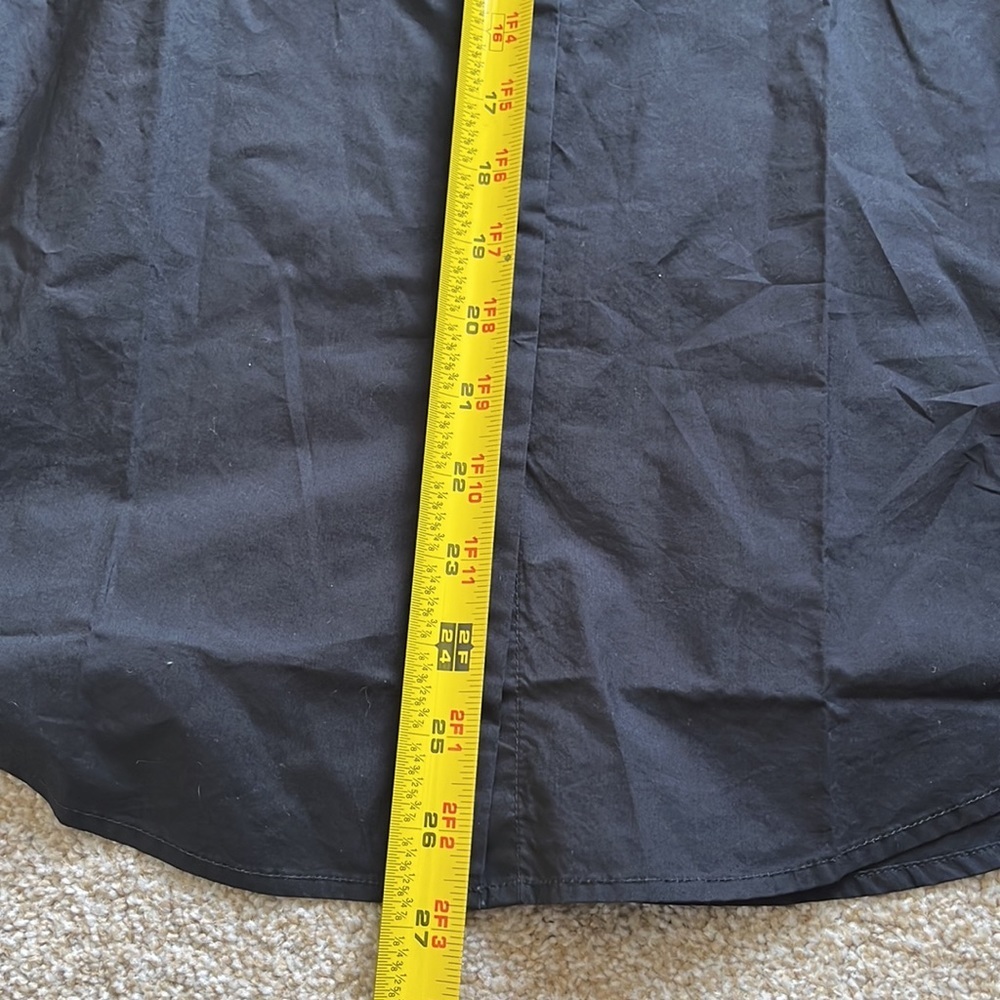 Everlane The Poplin button down shirt black size medium - Picture 6 of 8